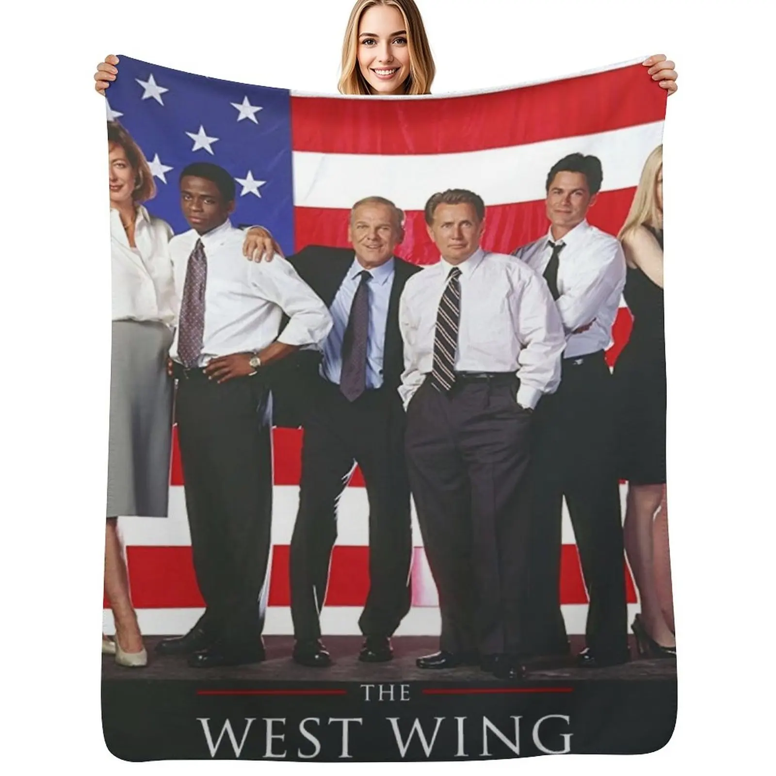 

The West Wing Cast Throw Blanket Multi-Purpose christmas gifts blankets ands Soft Plaid Blankets