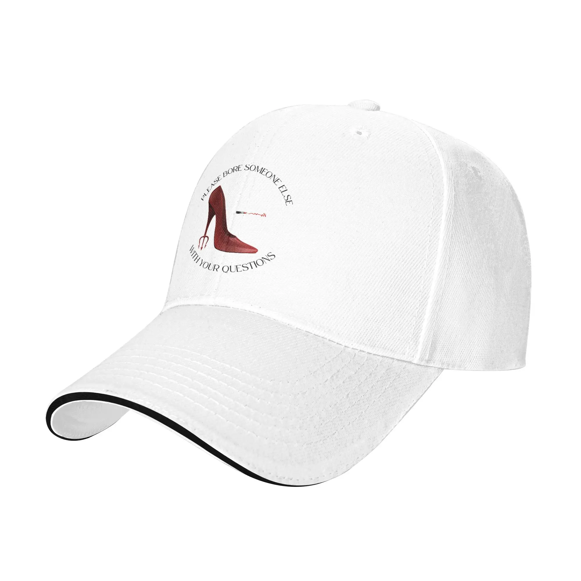 Red High Heel Fashion Quote Baseball Caps Fashion The Devil Wears Prada Sandwich Hat Unisex Style Adjustable Caps Hat Activities