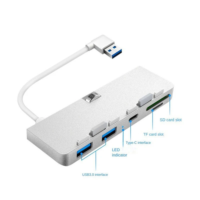 5 In 1 For Imac USB 3.0 HUB With USB3.0 PD TF/SD Reader Card Usb Splitter For 2012-2019 OS X 10.6 And Higher Versions
