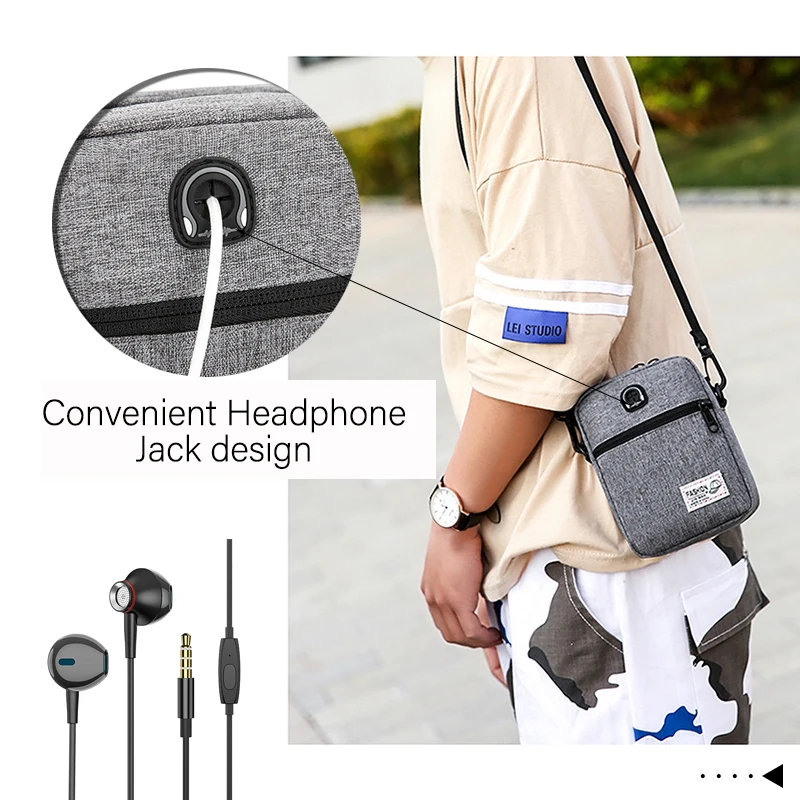 Mini sacs à bandoulière alertes onaux pour hommes, sacoche multifonctionnelle, sac pour téléphone portable, sac de sport en plein air, initié, haute