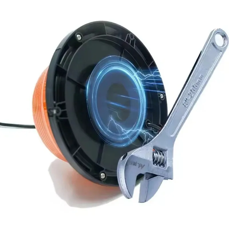12V-80V Strobe Rotating Emergency Warning Light Safety Lamp Night Traffic Safety Signal Beacon for Engineering Vehicle Car Bus