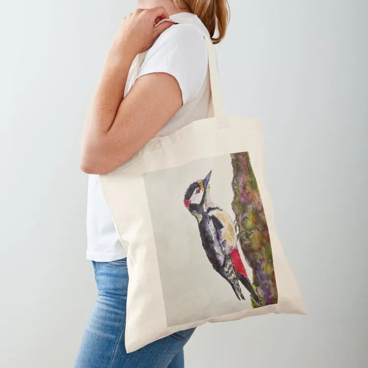 Great spotted woodpecker Tote Bag