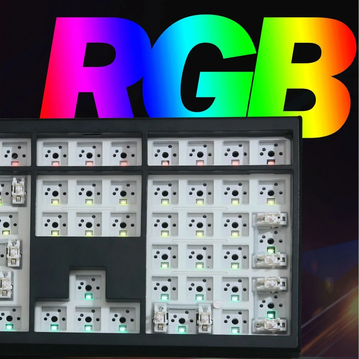 GMK108 Kit tastiera meccanica full-size - PCB wireless trimodale, sostituibile a caldo, programmabile tramite VIA/QMK