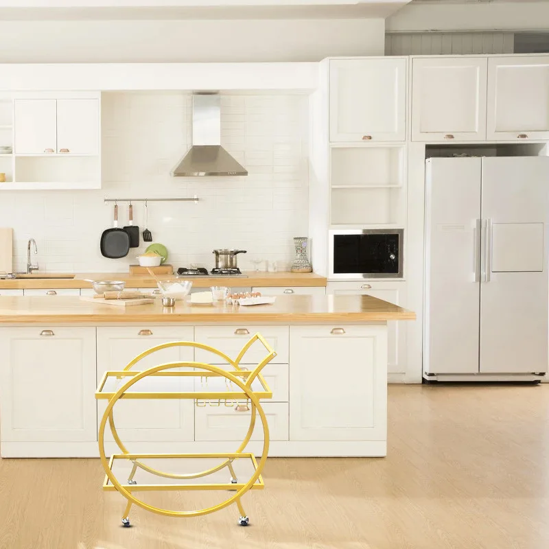 Food delivery cart with rollers Trolley Hotel kitchen Trolley Restaurant Coffee table Trolley