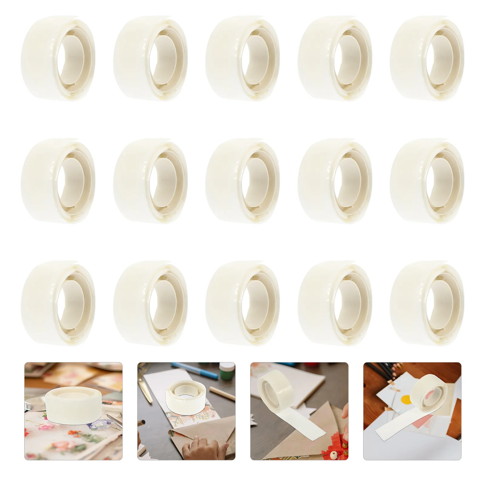 

15 Rolls Removable Double Side Glue Points Adhesive Dots for Balloons Posters Crafts Wedding Gift Packaging Party Sticky Tape