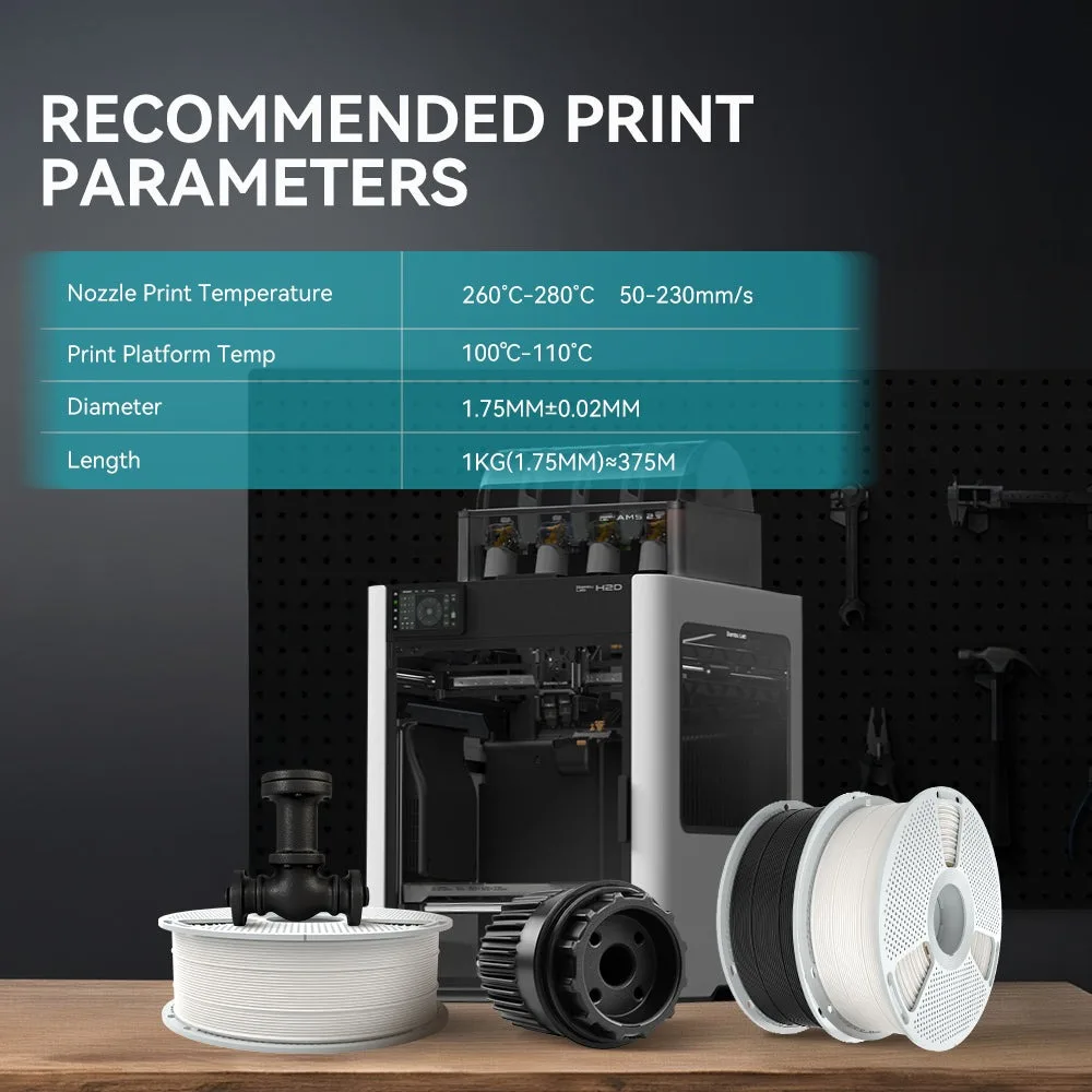SUNLU 5Roll PCABS Filament，PC Filament,Easy PA  Filament ，PP Filament Engineering Filament 1.75mm