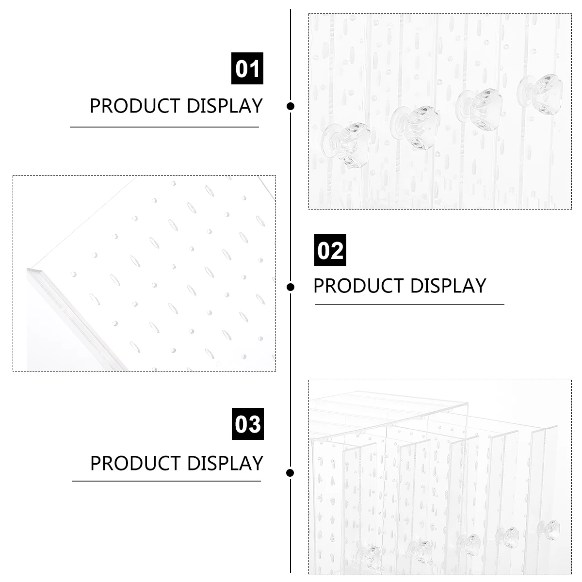 

Коробка для хранения серег-гвоздиков, прозрачный пылезащитный держатель для ювелирных изделий, крючки, дизайн ящика, подвесные аксессуары, дисплей для ожерелья