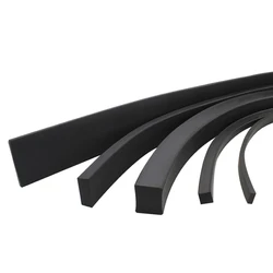 1M Black Solid Nitrile Rubber Strip Square NBR Sealing Strip For Marine Seal Oil Resistant 4x4mm 6x6mm 8x8mm 10x10mm 12x12mm