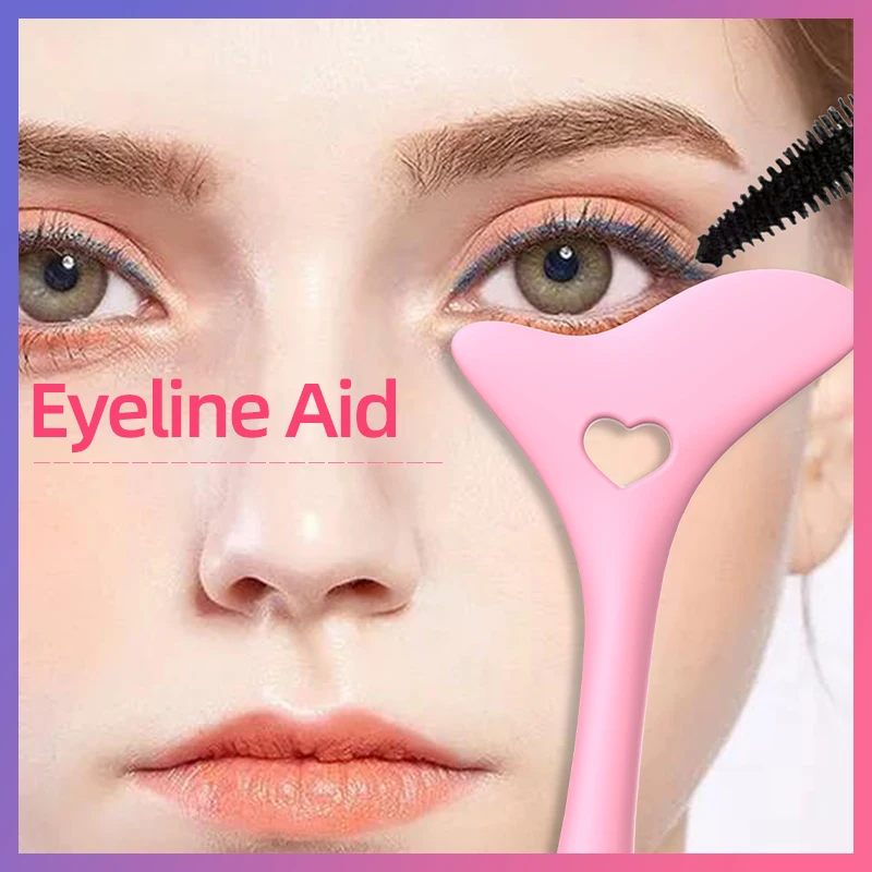 Silikon Winged Tip Eyeliner Aid Augenbrauenstift Wiederverwendbarer Eyeliner Schattenführungsvorlage Multifunktionales Lazy Quick Makeup Tool