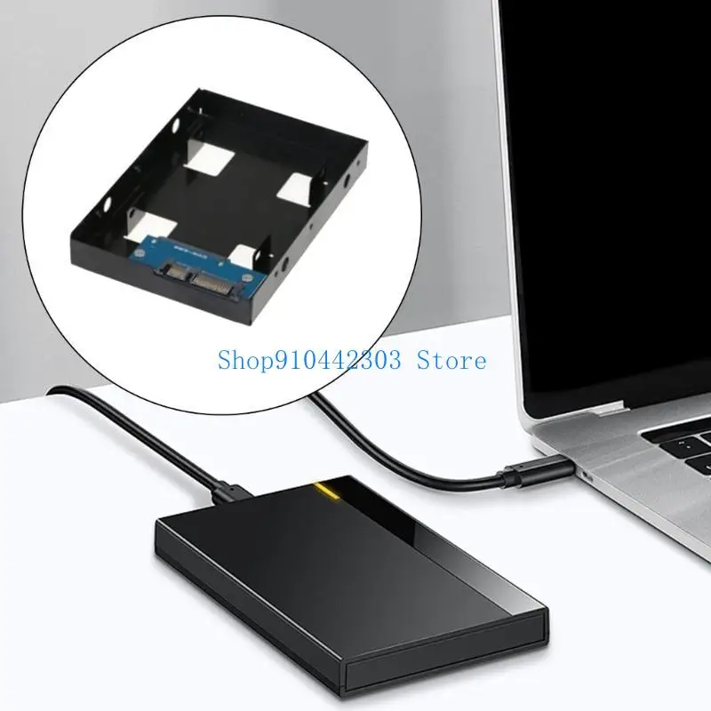 L4MD 2,5 Zoll bis 3,5 -Zoll -Festplatten -Adapter -Bracket -Konverter Cage SSD -Halterungsschale Einfache Installation für – Detail 9