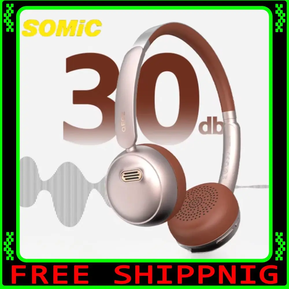 

Somic F1 Wireless Earphones Active Noise Cancelling 30db Gamer Headset Bluetooth5.4 Dynamic Headphone Custom Pc Accessory Gift