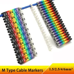 100/150pcs Wire Numbering Marker Clips, Colorful Digital Number Tag Label Tube Cable Marker For 2-8mm Wire Network Cable Cat5