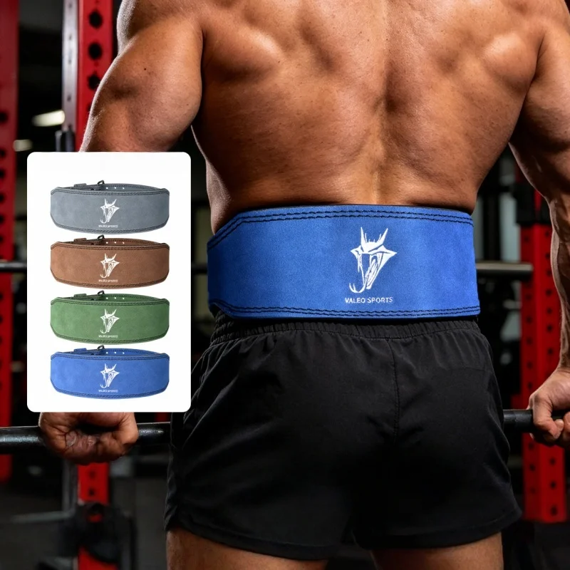 Suede Cowhide Weight Lifting Belt, Dragon Embroidery Fitness Belt for Men & Women, Gym Belt for Powerlifting, Deadlift, Wrkout.