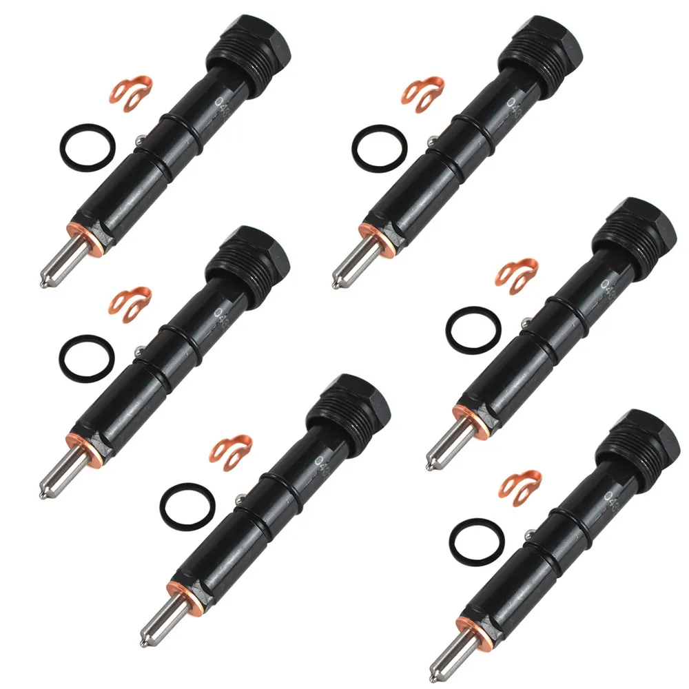 0432133864 6pcs Injectors For BOSCH 300 Marine Injectors 1994-1998 Dodge 12 Valve 5.9L Cummins +50HP Car Engine Replacement