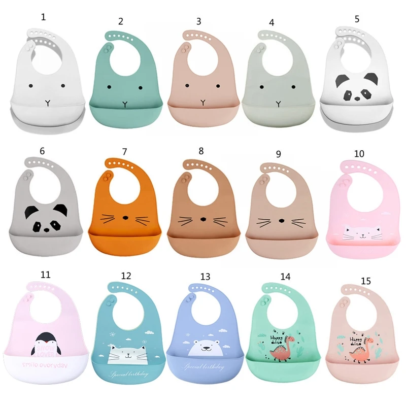 

Регулируемый водонепроницаемый прочный детский нагрудник для кормления малышей, не содержащий BPA, Прямая поставка