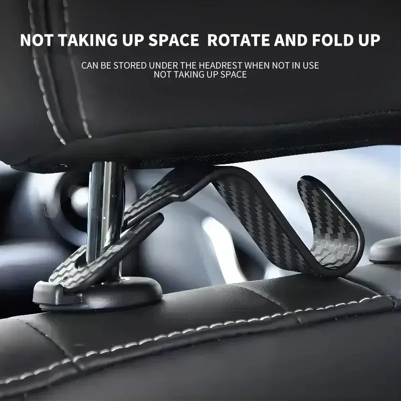 

Carbon Fibre Car Rear Seat Hook Hanger Storage Organizer Hooks For Peugeot 407 508 2008 5008 307 308 3008 206 207 208 107 205