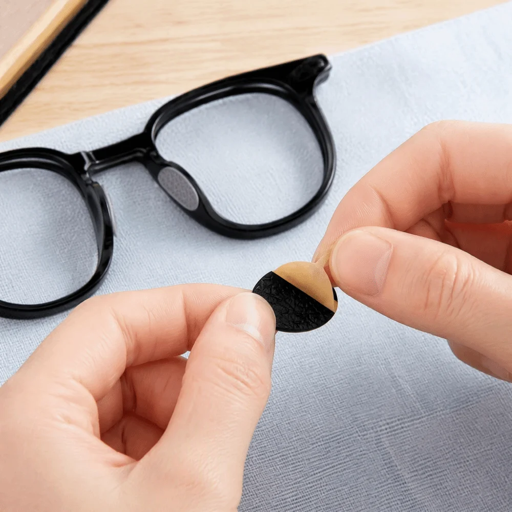 Soft Glasses Nose Pad Long Lasting Silicone Eyeglass Nose Support Non-Slip Thin Sunglasses Nose Bridge Patch for Sunglasses