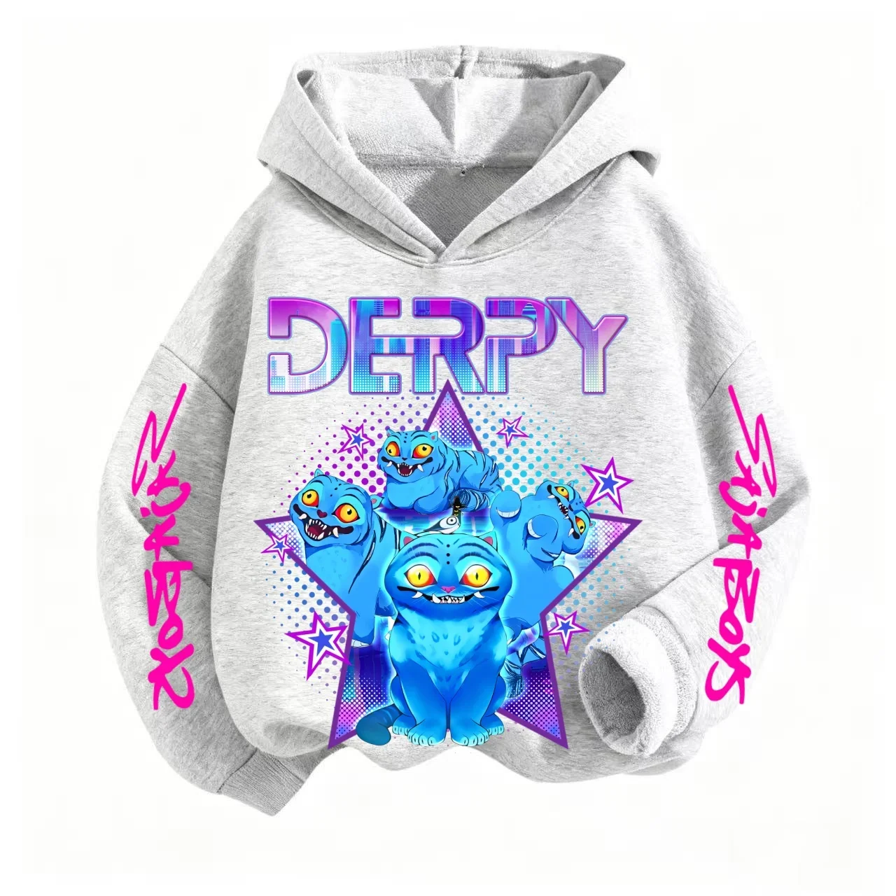 جديد لعام 2026 سترة بغطاء للرأس على طراز الموضة للأطفال Kpop شيطان الصيادين سترة أطفال لطيفة على شكل نمر هاراجوكو للأولاد والبنات للجنسين #4