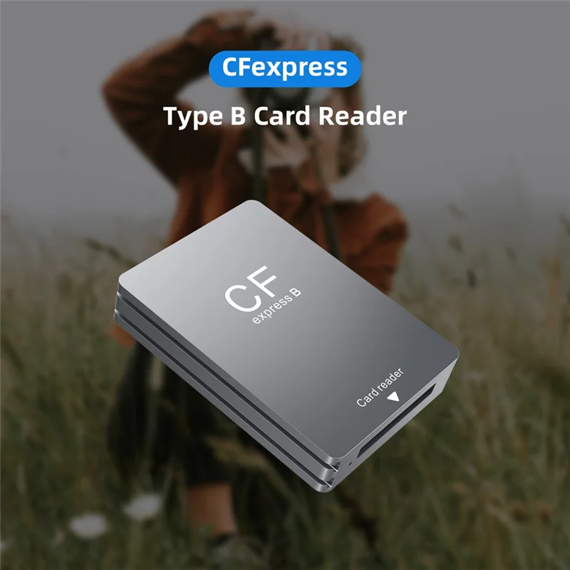 A13E-Cfexpress Type B Card Reader USB3.2 Gen2 10Gbps Cfexpress Reader Memory Card Adapter With USB C To USB C/A Cable