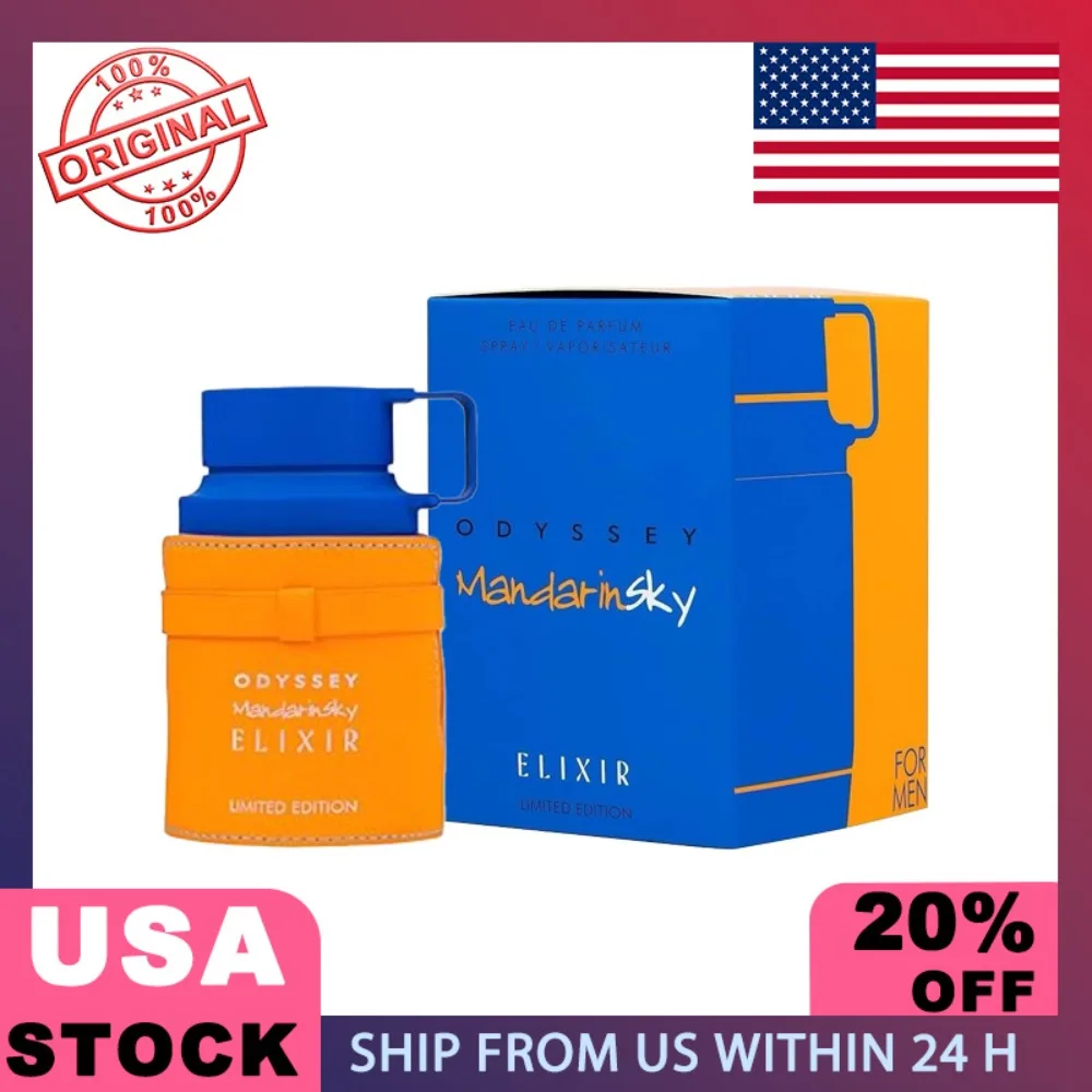 

100ml High Quality Original Arab Perfumes Odyssey Mandarin Sky Elixir Unisex Eau de Parfum Spray Lasting Oriental Wood Fragrance