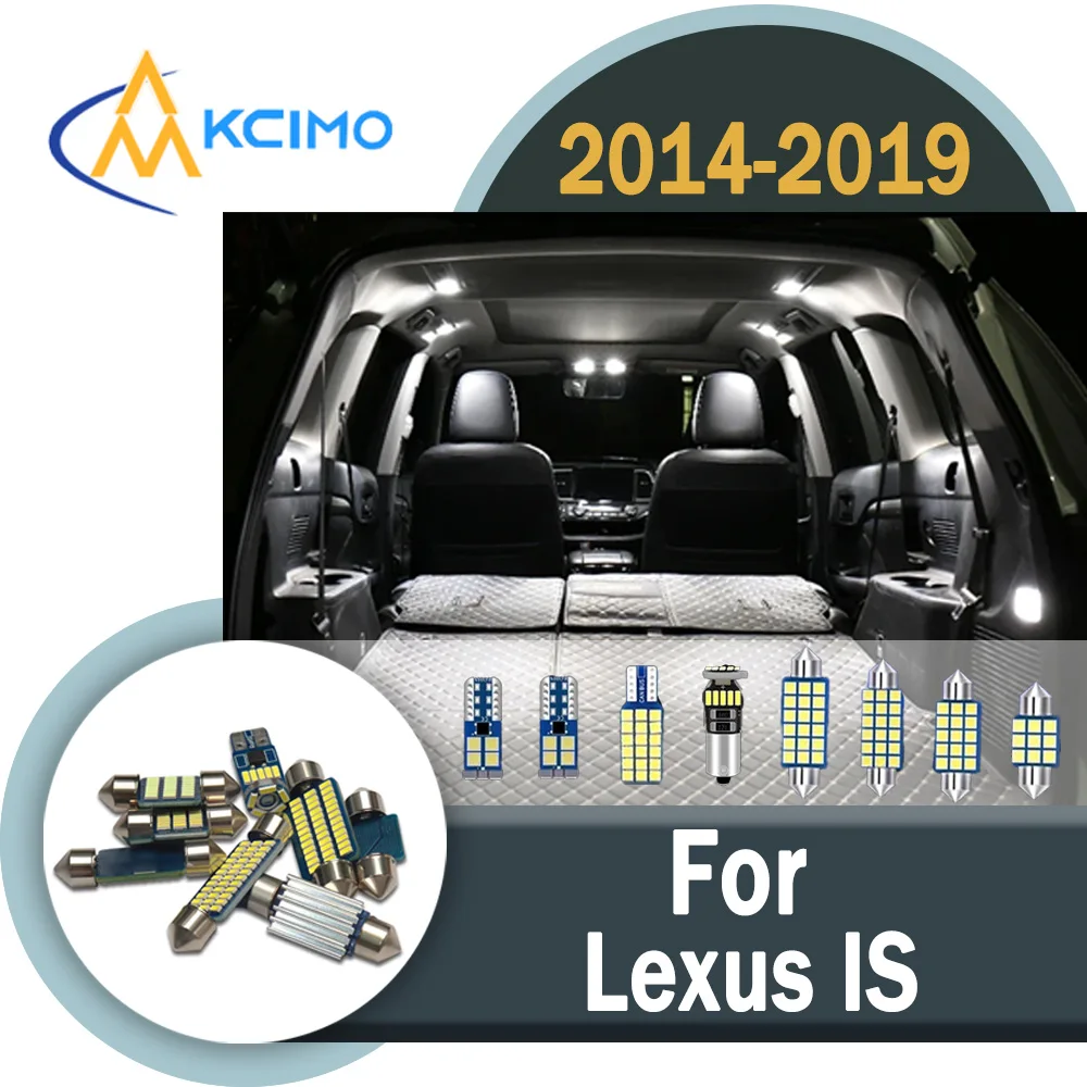 

LED Interior Door Dome Map Light Set CANBUS Error-Free For Lexus IS IS250 IS300 IS300h IS350 IS200t 2014-2019 Auto Bulbs Kit