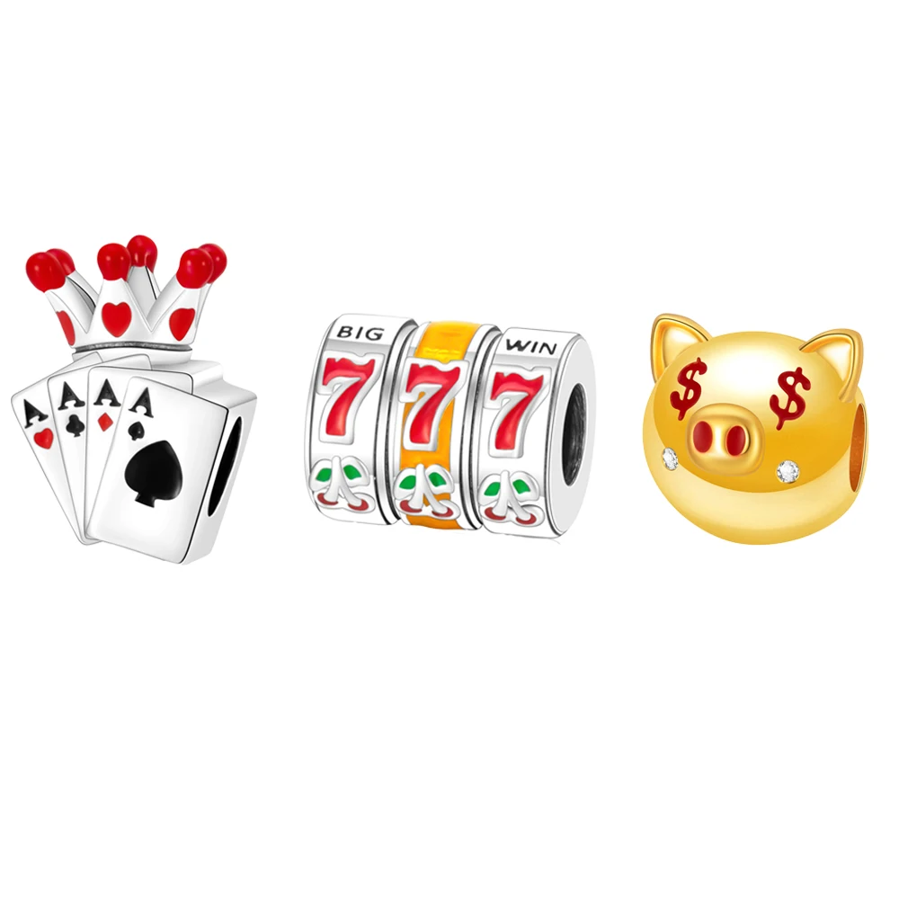 2025-novo-ajuste-original-pan-pulseira-banhado-a-prata-porco-dourado-maquina-de-slot-poker-coroa-granulo-charme-diy-moda-feminina-joias-presente