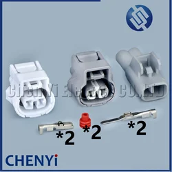 2 Pin auto waterproof connector Car oil distributor pressure sensor harness plug socket 90980-11250 7283-8228-40 7283-8228-30