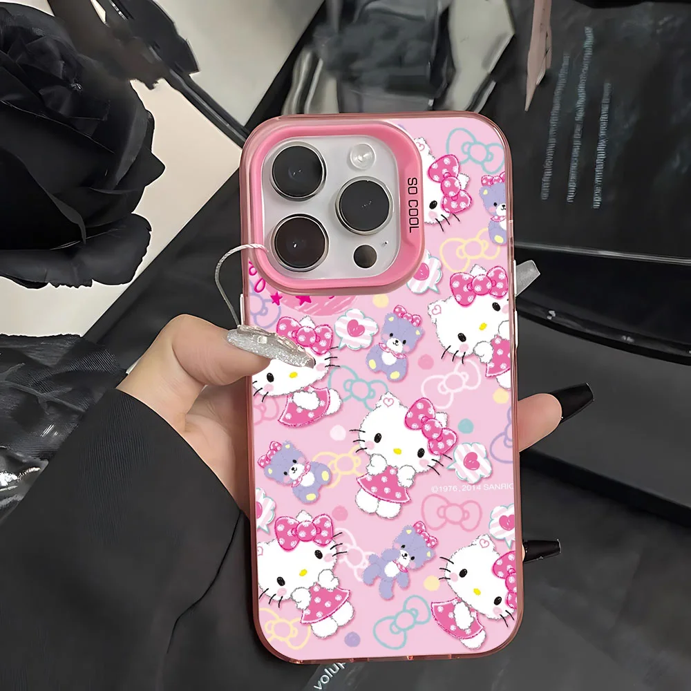Cute Hello Kitty Phone Case for Samsung Galaxy S26 S25 S24 S23 S22 S21 S20 Note20 FE Ultra Edge Plus 4G 5G Anti Fall Matte Cover