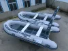 Bateau à rames en aluminium, Double coque en aluminium en V profond, canot gonflable, bateau à nervures 2