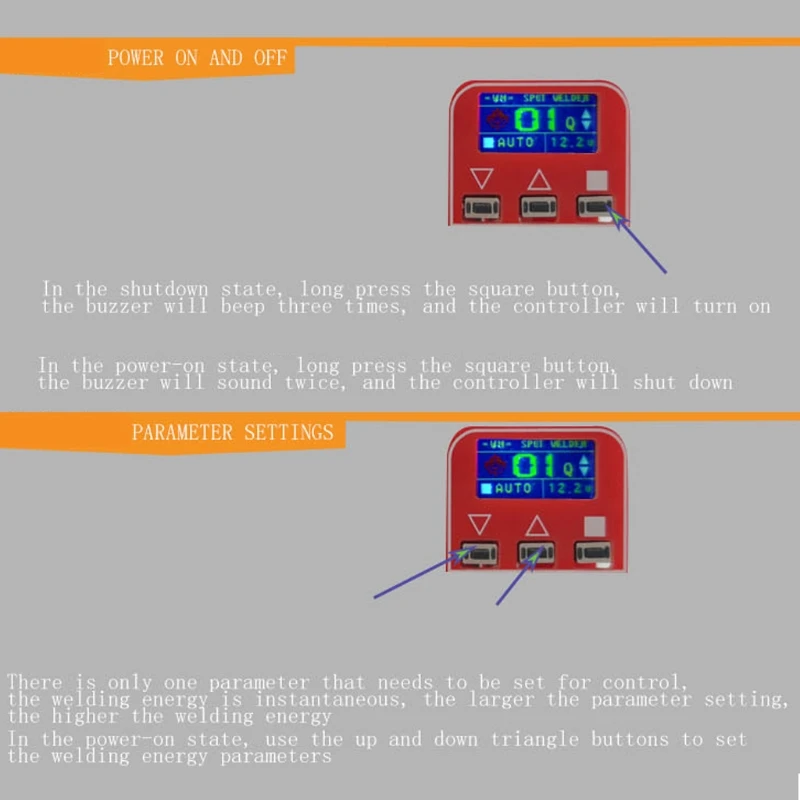 Portable DIY Mini Spot Welder Machine 18650 Various Welding Power Supply Safe LCD Display Portable Transistor
