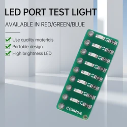 5Pcs/Set 8-segment LED Port Test Lamp Indicator Running water Port test lamp Red, Green and Blue Colors Optional