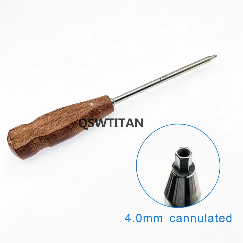 Hollow Cannulated Bone Screw Driver Veterinary orthopedics Instrument