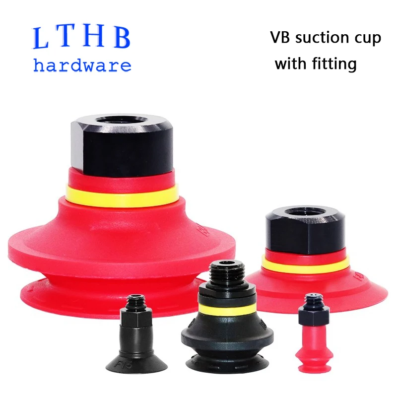 

1PCS VB 20 30 Pneumatic Vacuum Suction Cups Red Black Silicone NBR Sucker Industrial Robot Arm Accessories Automation Tool