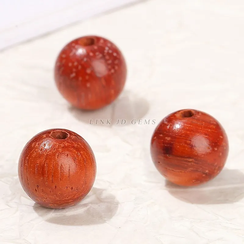 50 Pcs/lot Natural Wooden Bead Red Rosewood Beads 6 8 10 12 15mm Pick Size For Jewelry Making Diy Necklace Bracelet Accessory