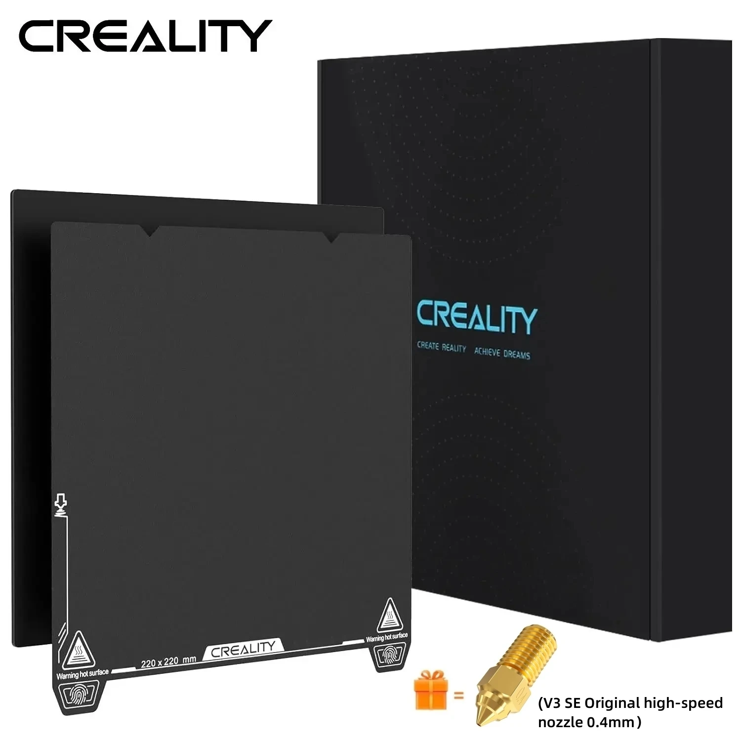 

Creality Official Ender 3 V3 SE набор печатной платформы магнитный гибкий съемный пружинный стальной лист для Ender 3/3 S1/3 Pro/V3 SE