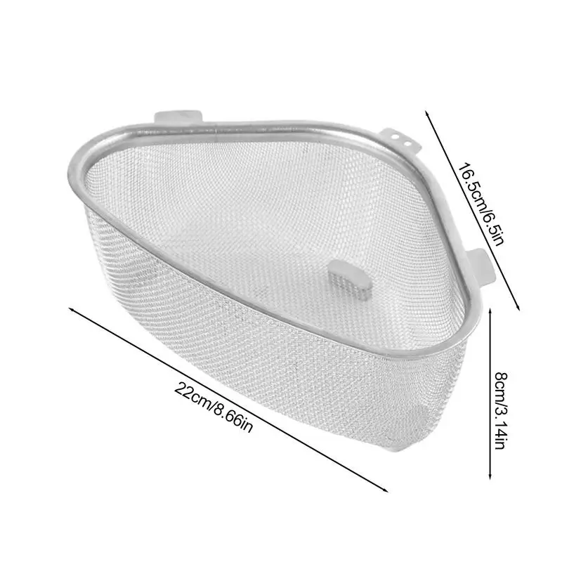 Filtro de drenagem de pia de cozinha cesta multifuncional filtro de malha de arame filtro de aço inoxidável rack de drenagem cozinha
