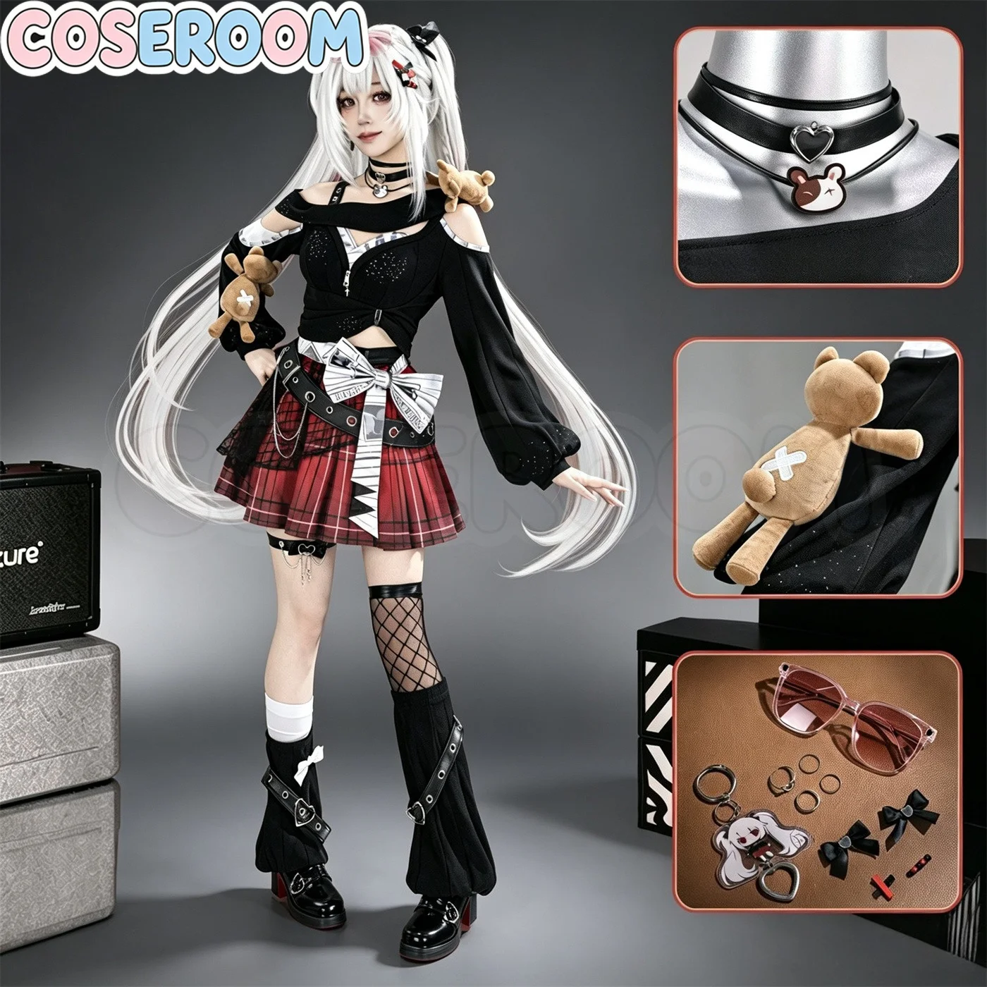COSEROOM-SR Honkai Star Rail Sparxie Cosplay Kostüm Spiel-Cosplay-Outfit Kleid Rollenspiel-Uniform