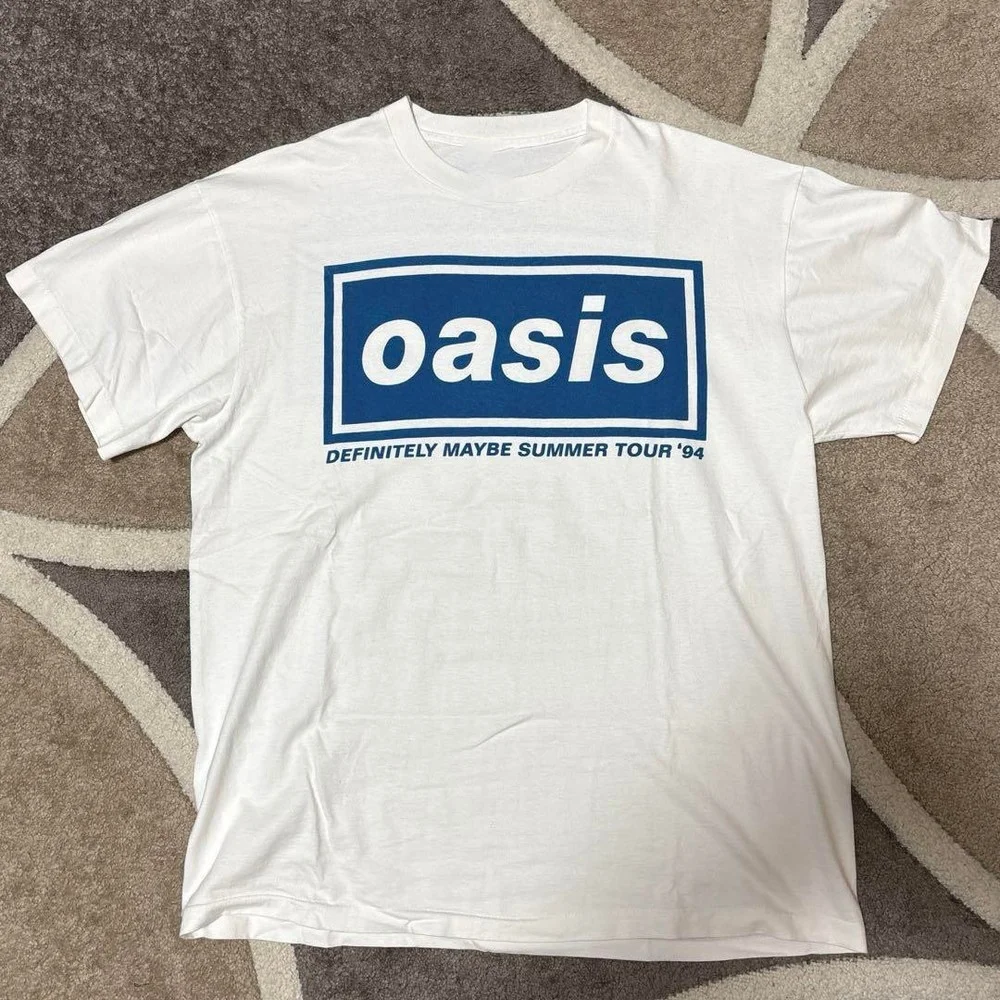 O-Oasis Rock Band T-Shirts for Men Women British Music Albums Vintage Tees Crew Neck Short Sleeve T Shirt Clothing Tops