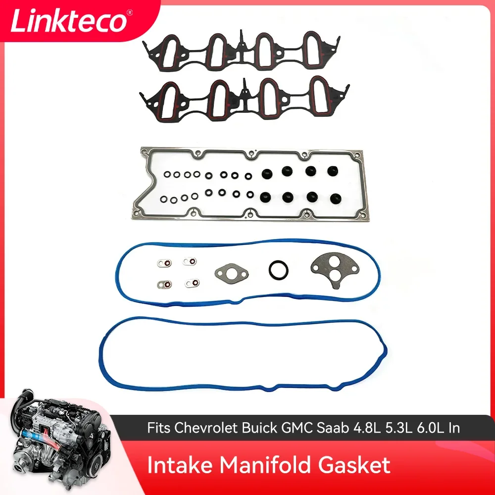 Intake Manifold Oil Pump Valve Gasket Kit 4.8 5.3 5.7 6.0 L For CADILLAC CHEVROLET GMC AVANTIAC PONTIAC SAAB BUICK HUMMER ISUZU