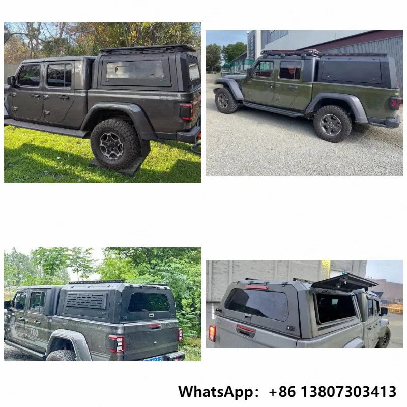Pickup Truck Bed Topper Caps GWM POER ALPHA Waterproof Custom-fit Pickup Hard Top Canopy Camper Hardtop for Jeep Gladiator