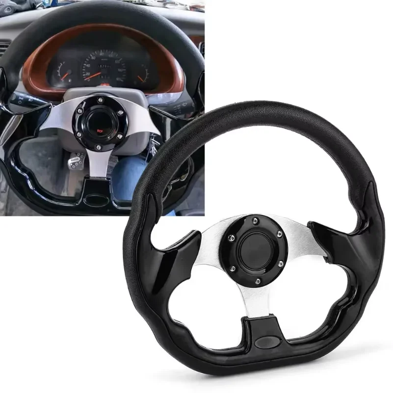 Universal  320mm 13 Inch Racing Steering Wheel Universal Carbon Fiber Sport Steering Wheel with Horn Control Button