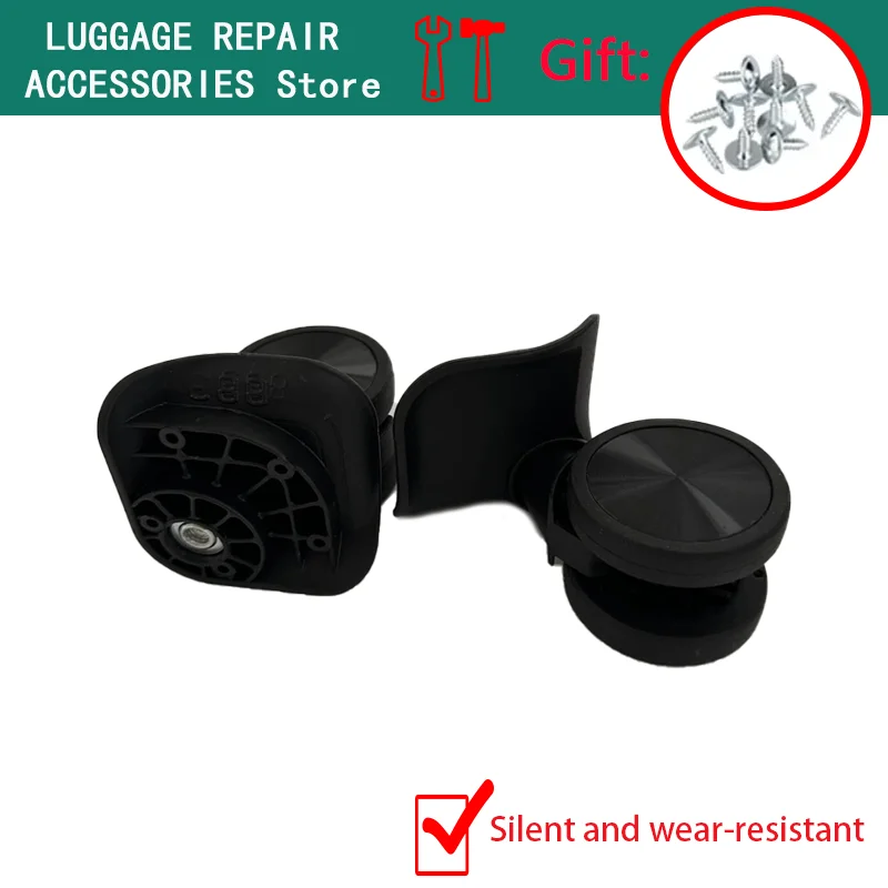 Universal Wheels Wear-Resistant Shock-Absorbing Suitcase Trolley Bag Accessories Wheel Password Box Wheel Replacement Pulley