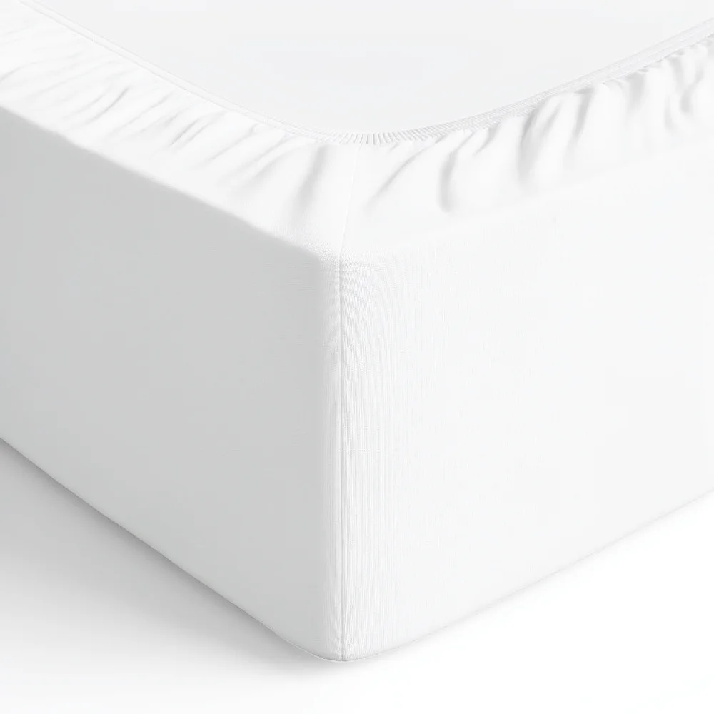 Durable Solid Color Bedding Set Cotton Fitted Sheet With Matching Pillowcases Soft Bedspread For Comfortable Sleeping