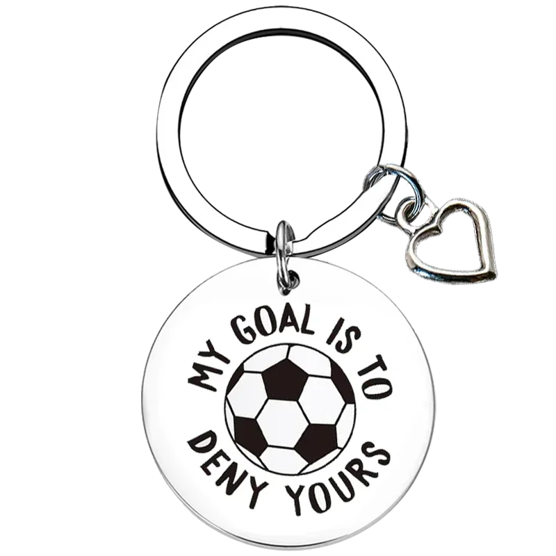 

Hot Soccer Key Chain Ring Dad keychains pendant Football Gift