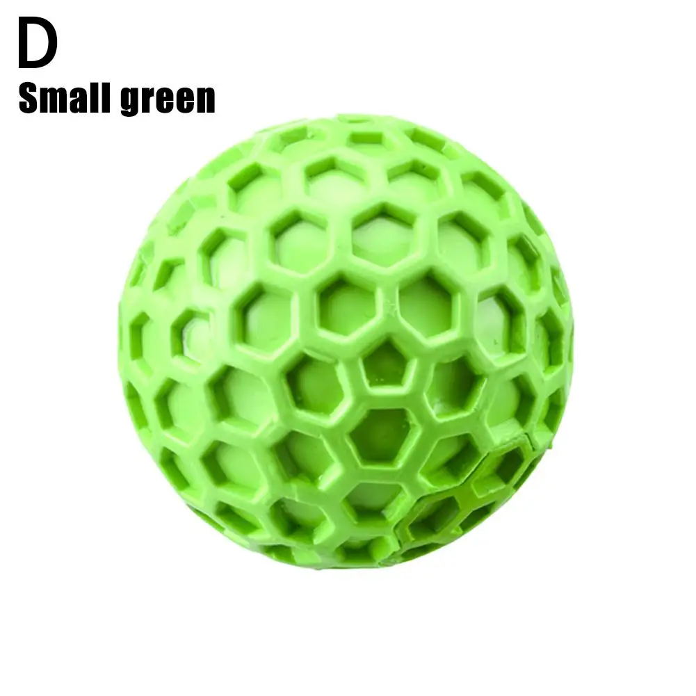 Bolas de panal chirriantes para perros, juguetes para masticar, limpieza Natural, bolas de molienda de goma, productos para dientes de mascota K0d0