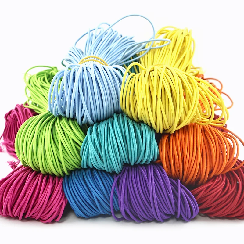 

1Roll=45M 2mm Elastic Cord Stretch String for Bracelet Beading Hair Band Garment Rubber Rope DIY Craft Sewing Accessories