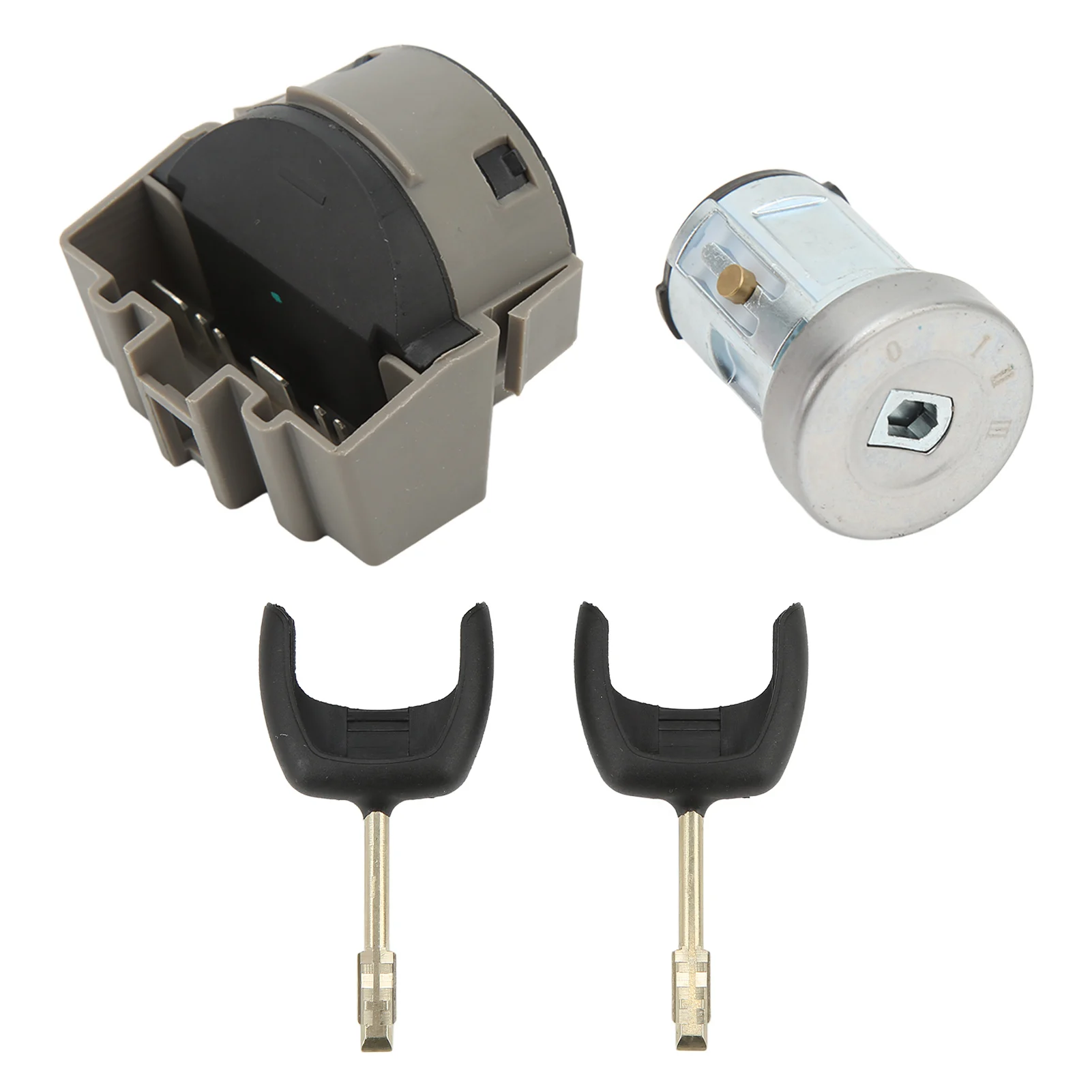 Ignition Starter Switch 98AB11572BG Engine Key Cylinder Set Replacement for Ford Transit MK7 2006‑2013