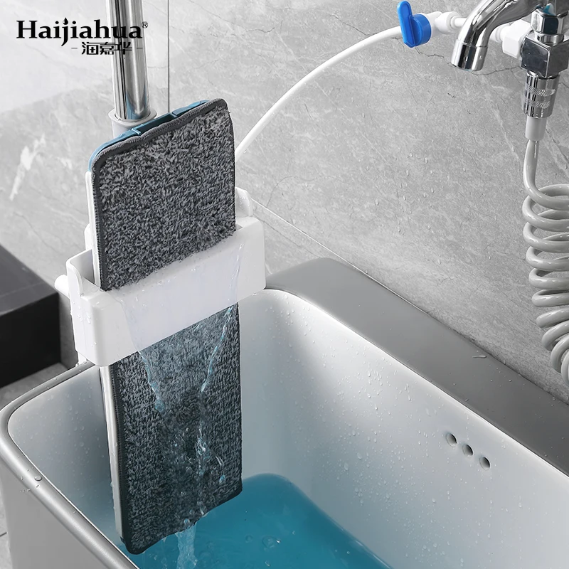 ZL Hand Wash-Free Mop Rack Balcony Mop Pool Mop Mop Wiper Blade