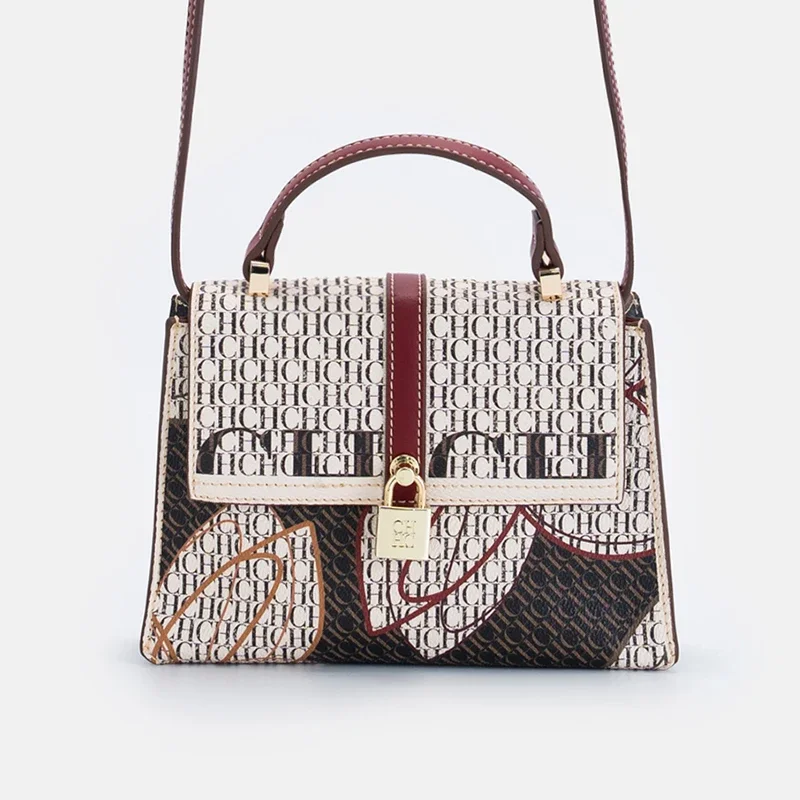 حقيبة يد رائعة وعصرية ذات علامة تجارية فاخرة وخفيفة الوزن مع تصميم قفل حقيبة كروس نسائية عصرية جديدة غير رسمية #4