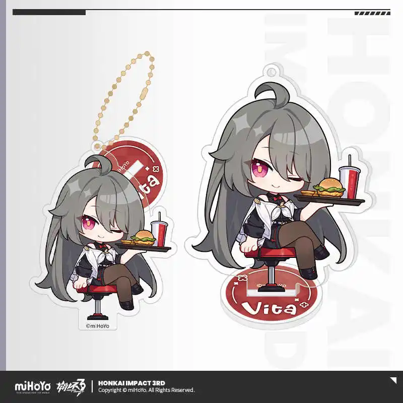 Game Honkai Impact 3rd Official miHoYo Original Authentic MWSJ Theme Series Vita Theresa Apocalypse Q Pendant Stand